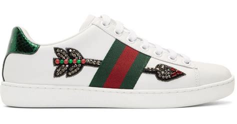 gucci shoes with sequin arrow|gucci ace tennis shoes.